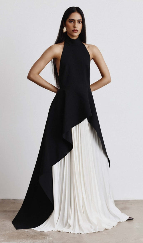 Two Piece Pleated Skirt And Top Set