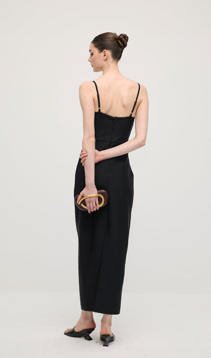 Flower Backless Cami Maxi Dress