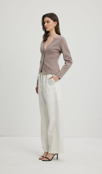 Wide Sleeve Knit Cardigan