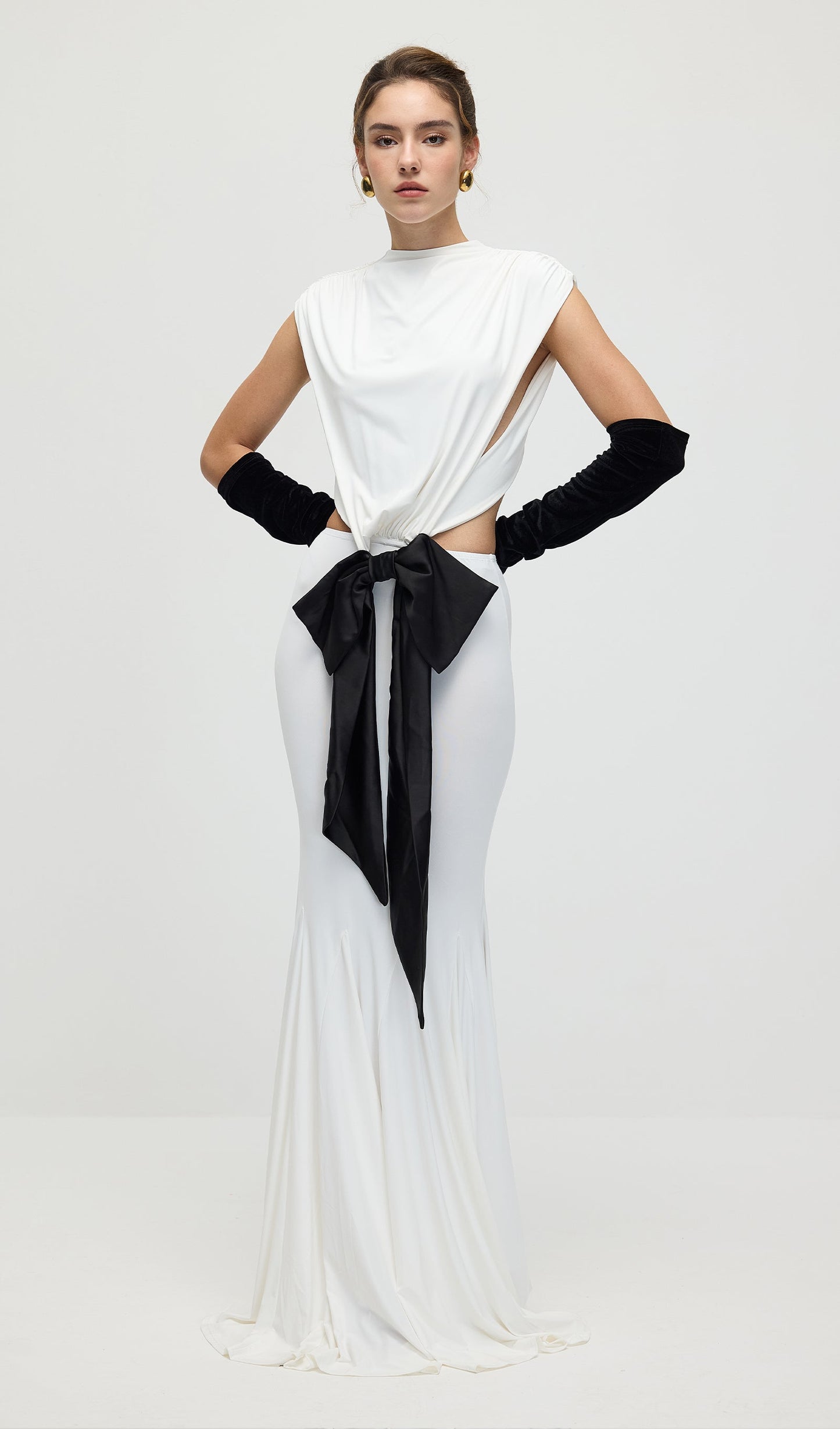 Jersey  Cut Out Detail Maxi Dress