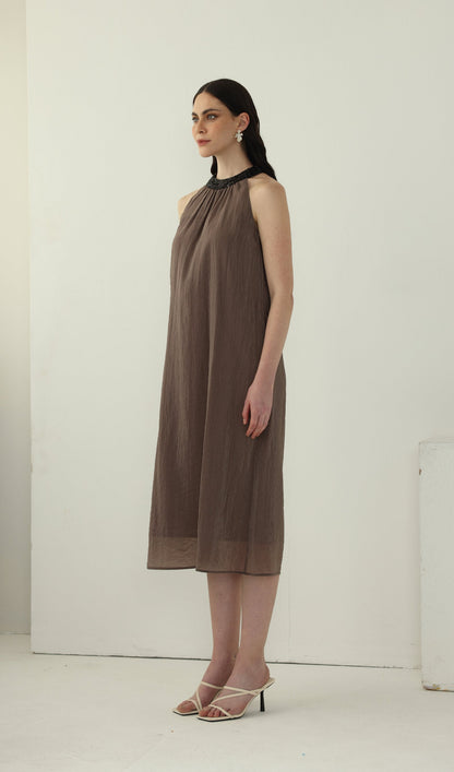 Halter Neck Relaxed Fit Maxi Dress