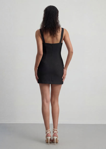 Luna Lace Mini Dress In Black