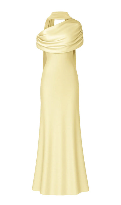 Layali Rose Maxi Dress Matching Scarf