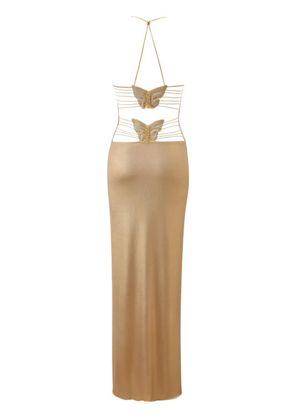 Ellery Maxi Dress With Butterfly Details