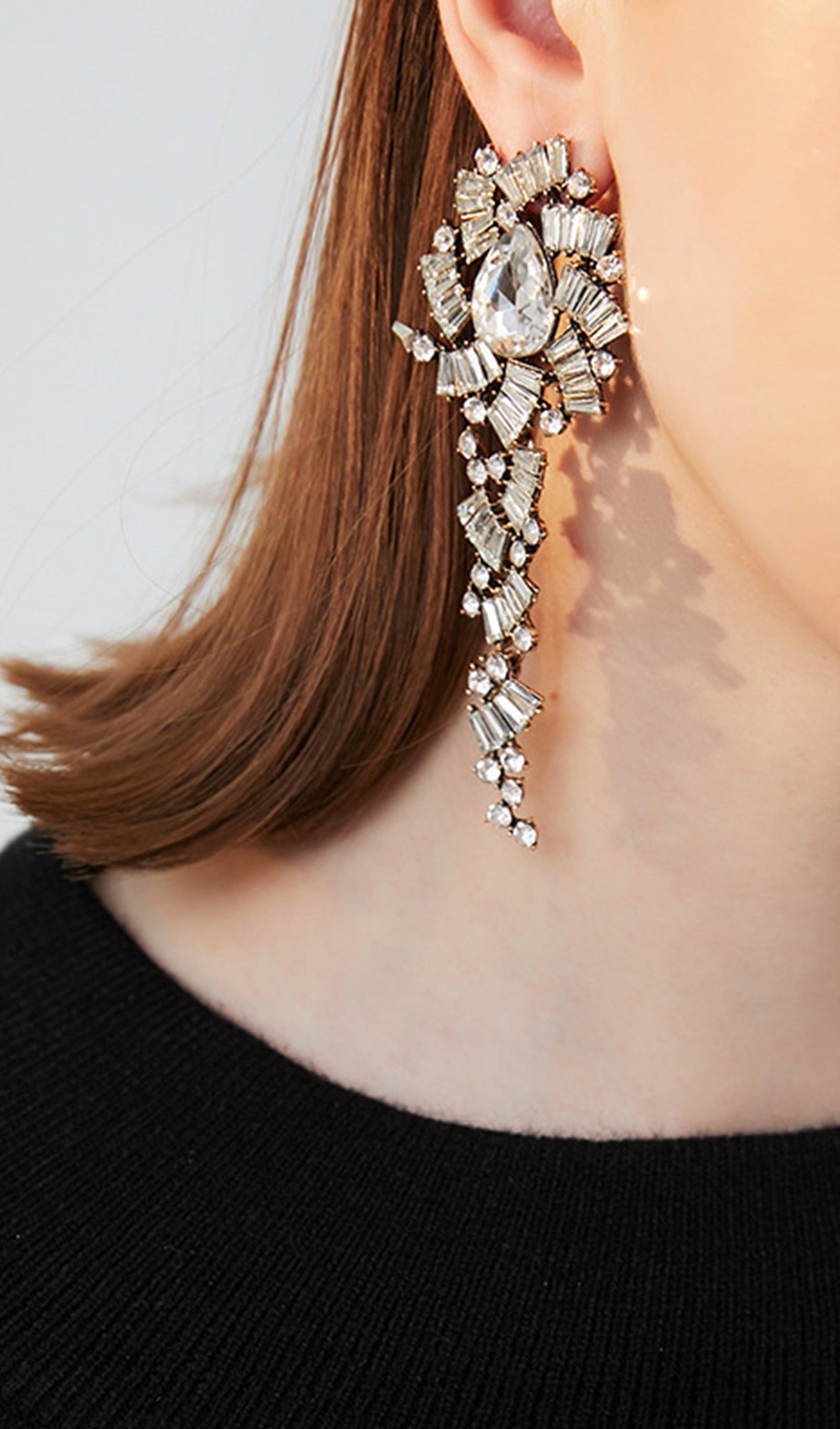 Rhinestone Dangle Drop Earrings