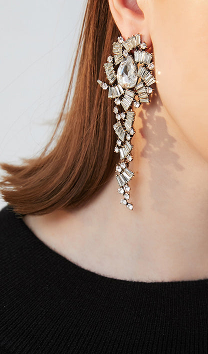 Rhinestone Dangle Drop Earrings