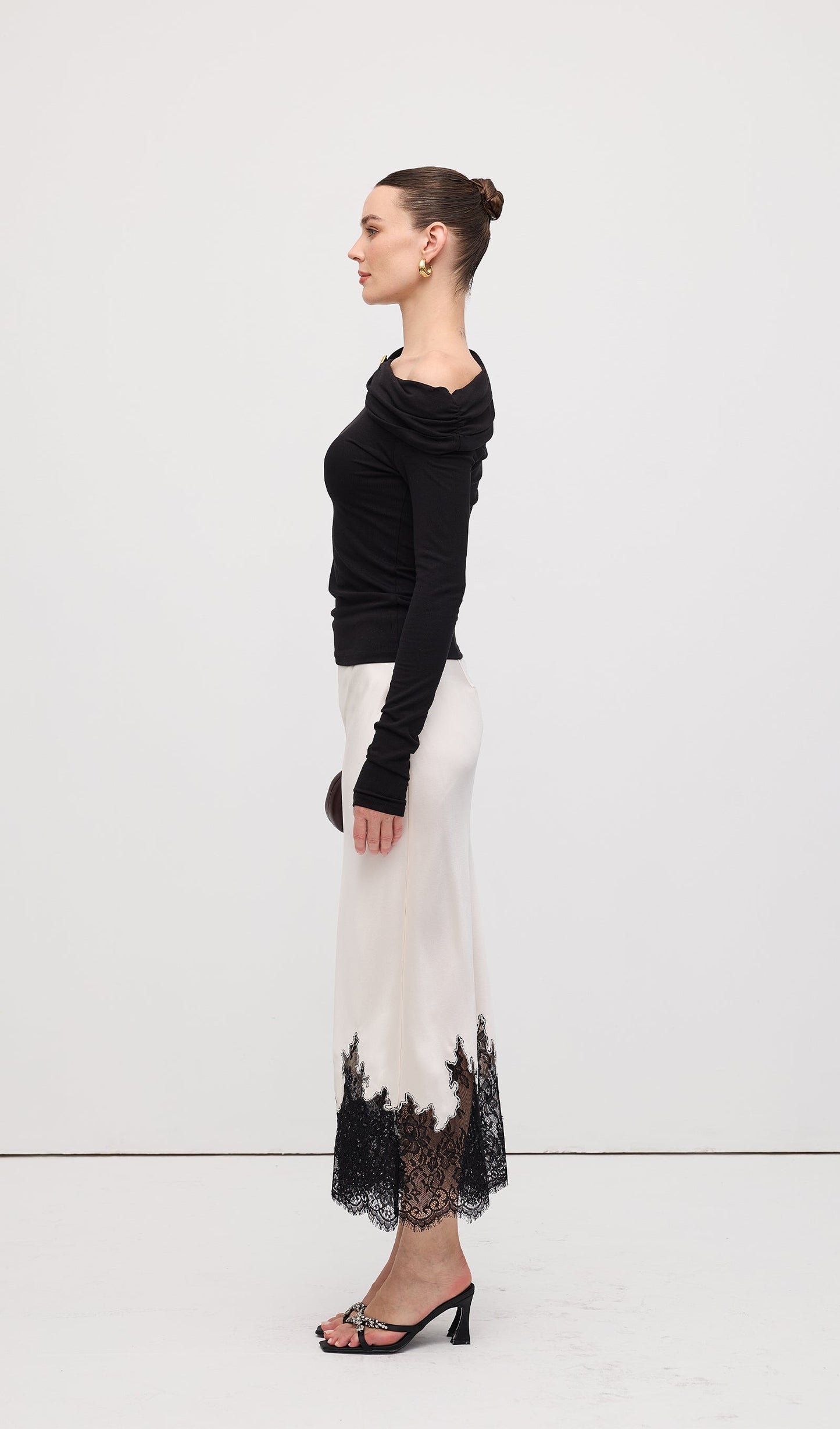 Pleated Off Shoulder Top