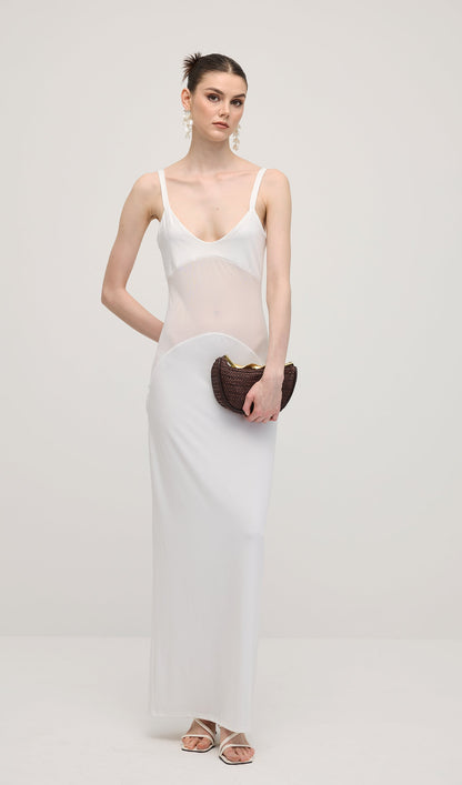 Sheer Knit Curve Maxi Dress