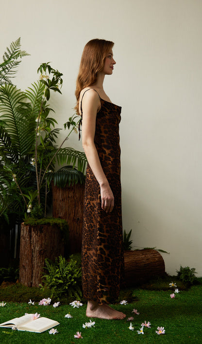 Leopard Print Maxi Dress