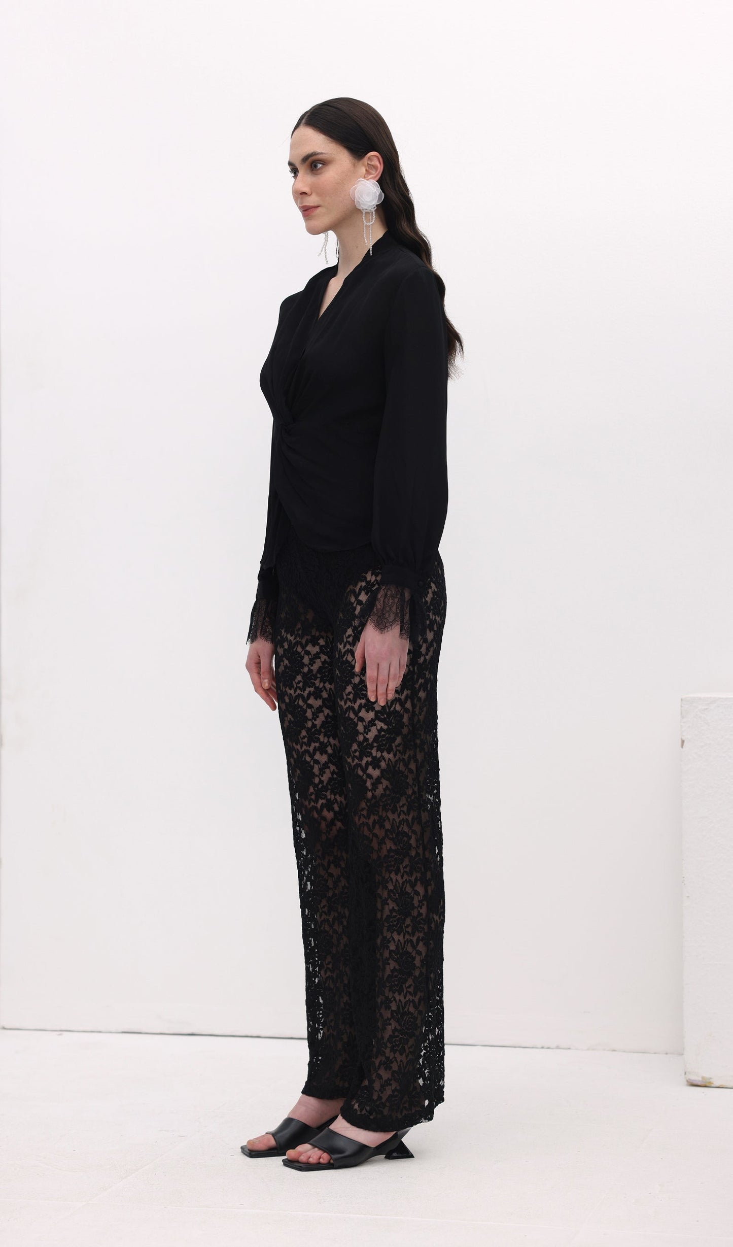 Lace Hollow Out Trousers