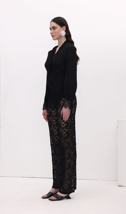 Lace Hollow Out Trousers