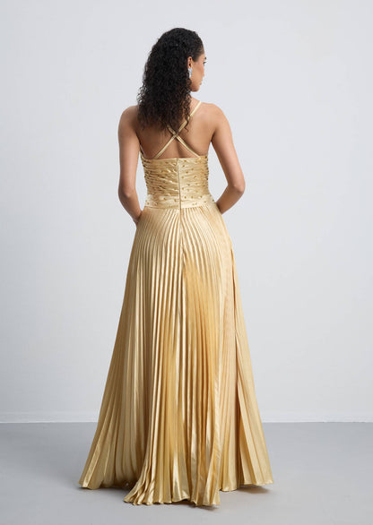 Noor Elegance Hiba Diamond Knot Maxi Dress