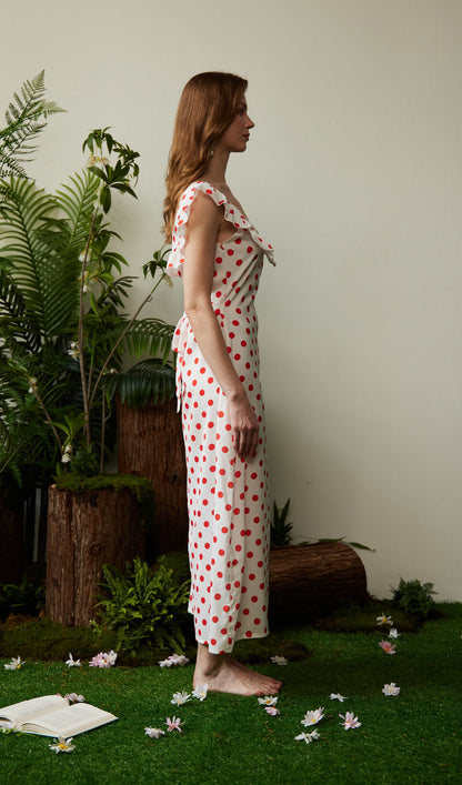 Polka Dot Maxi Dress