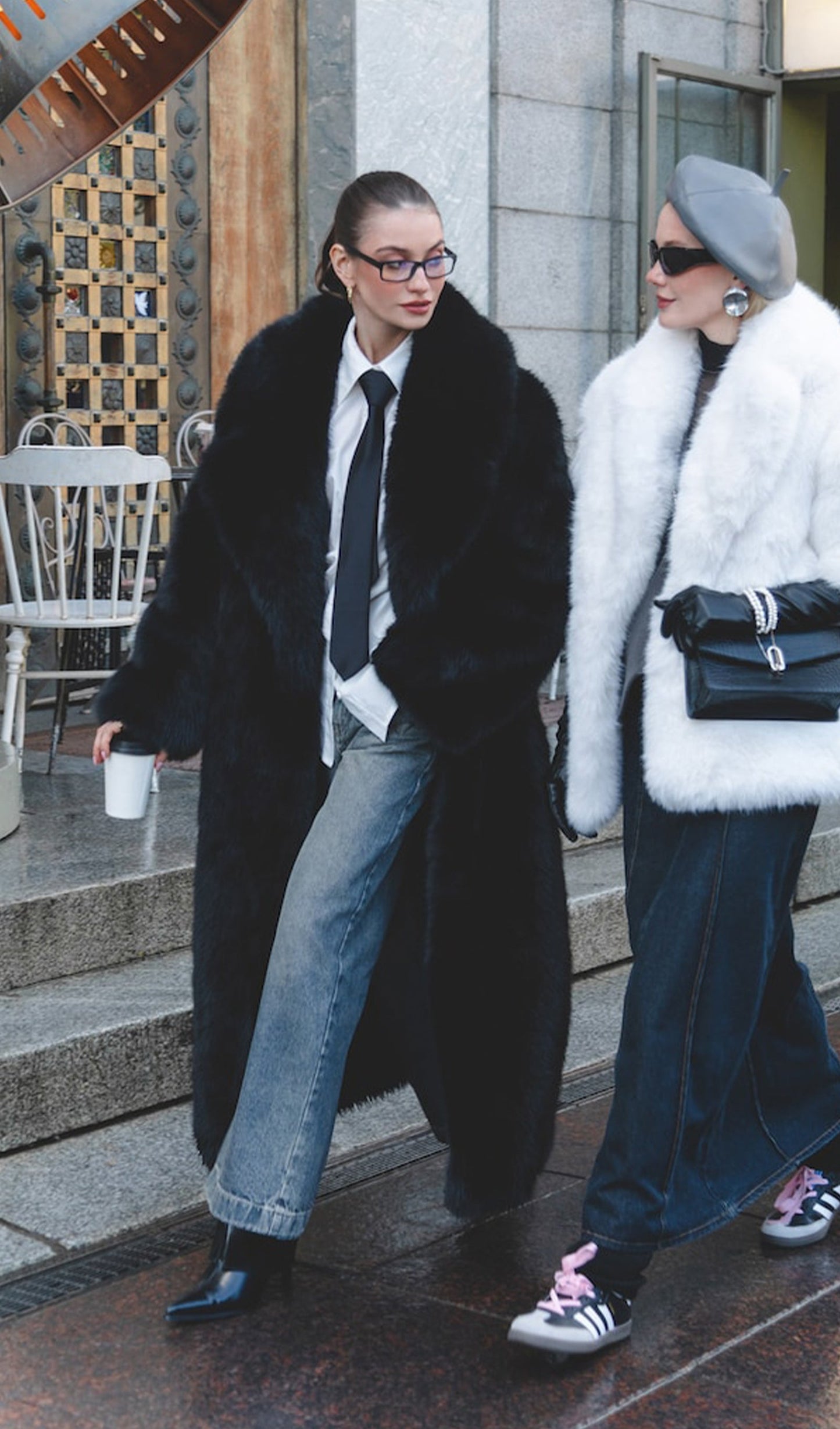 Black Maxi Length Eco-Coat