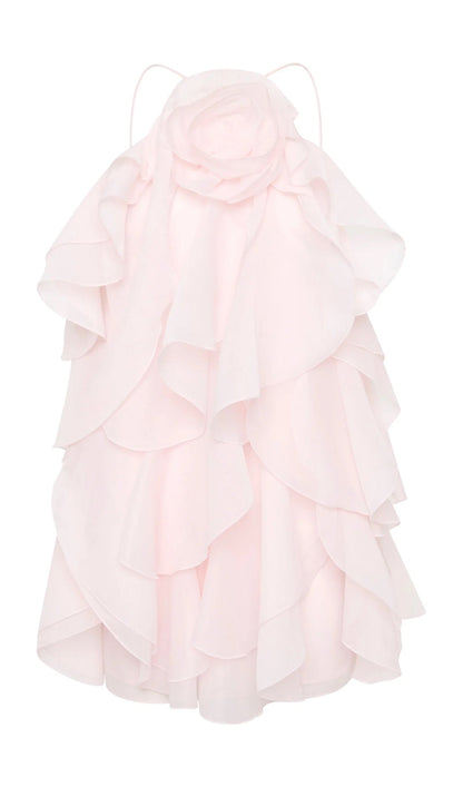 Halter Layered Mini Dress
