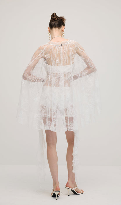 Lace Ruffle Mini Dress Sets
