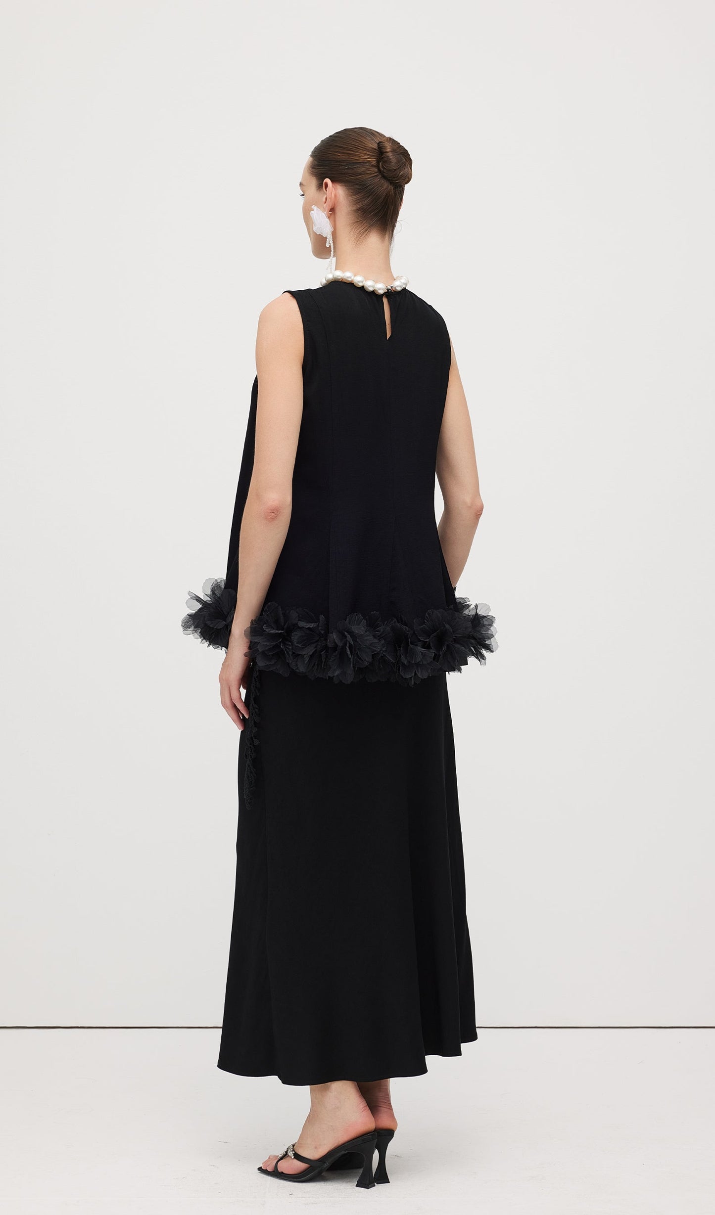 Sleeveless Ruffle Maxi Dress Sets