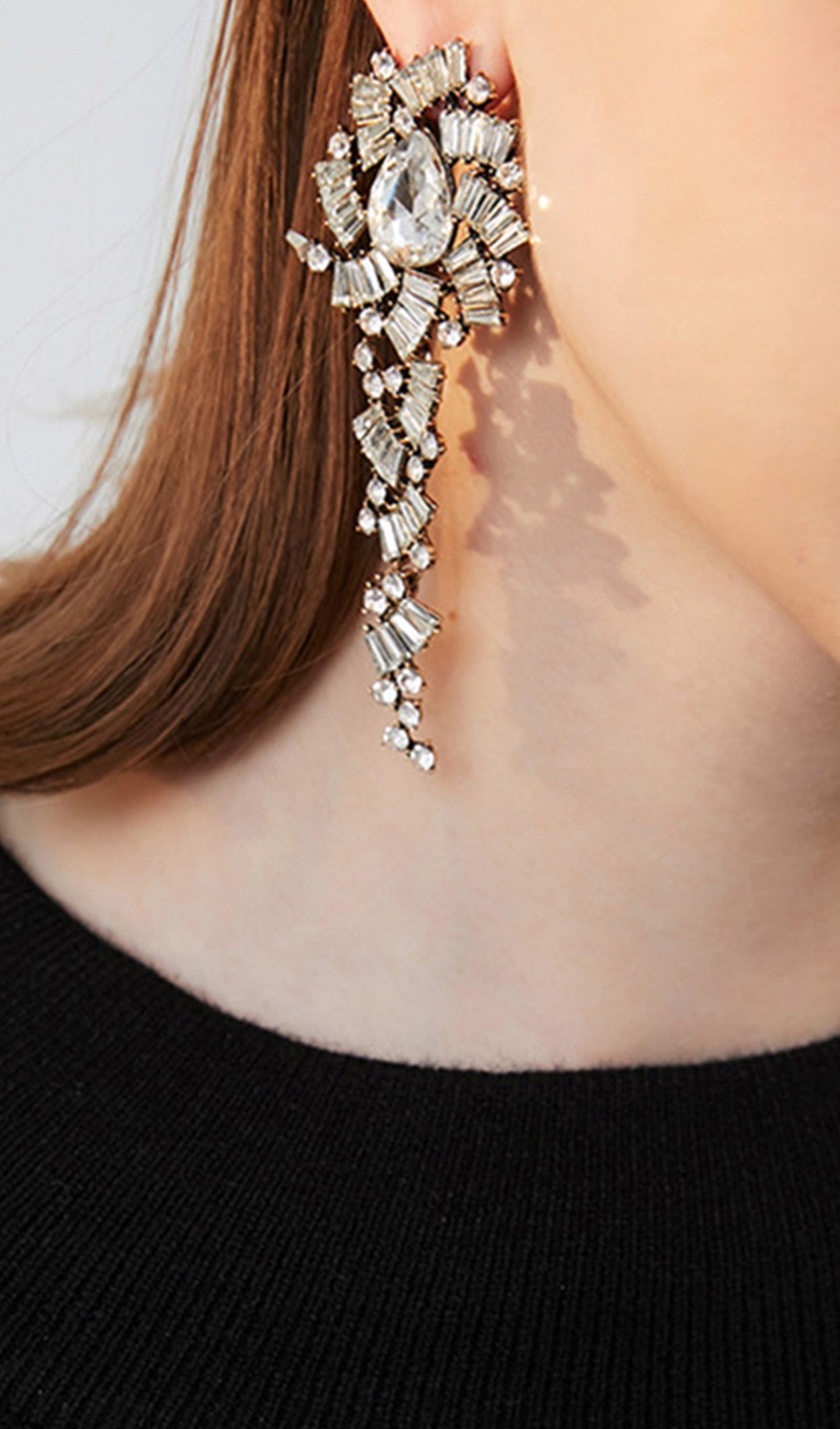 Rhinestone Dangle Drop Earrings