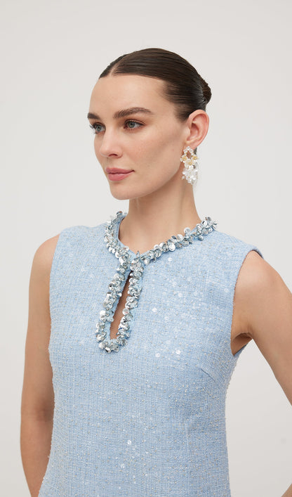 Sequin Boucle Mini Dress