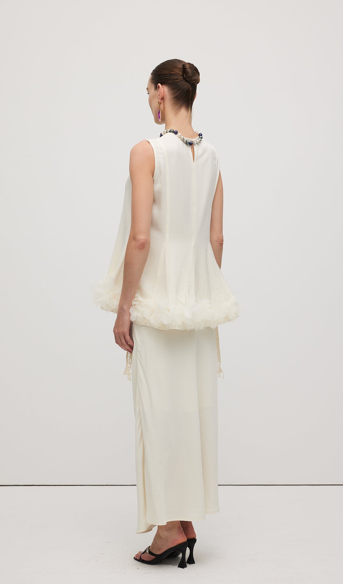 Sleeveless Ruffle Maxi Dress Sets