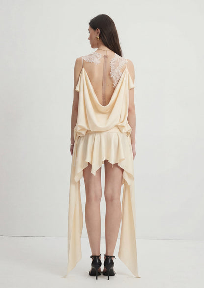 Malus Asymmetrical Mini Dress