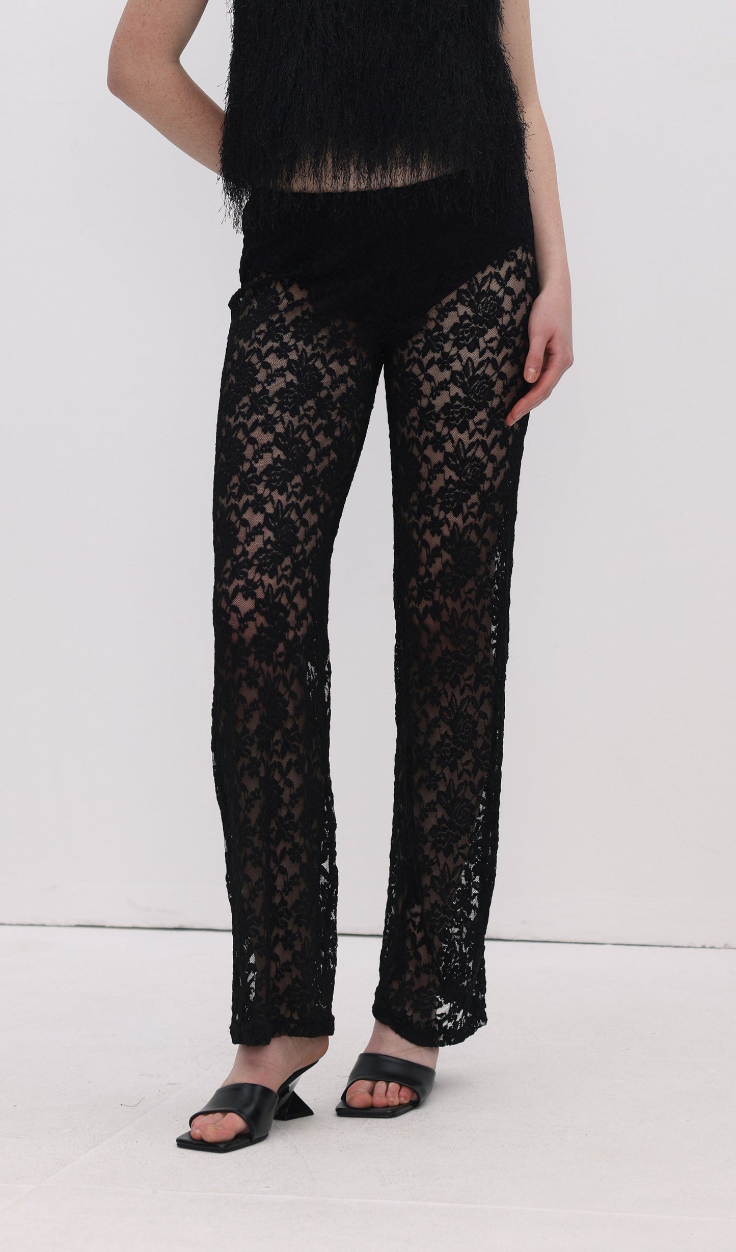 Lace Hollow Out Trousers