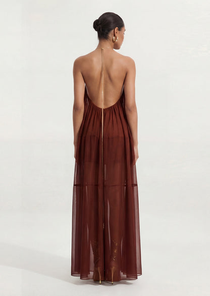 Arlet Halter Chiffon Dress