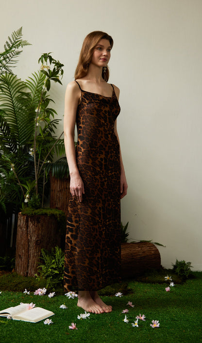Leopard Print Maxi Dress