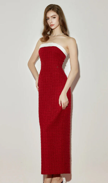 Bowknot Off-Shoulder Maxi Dress & Jacket Set