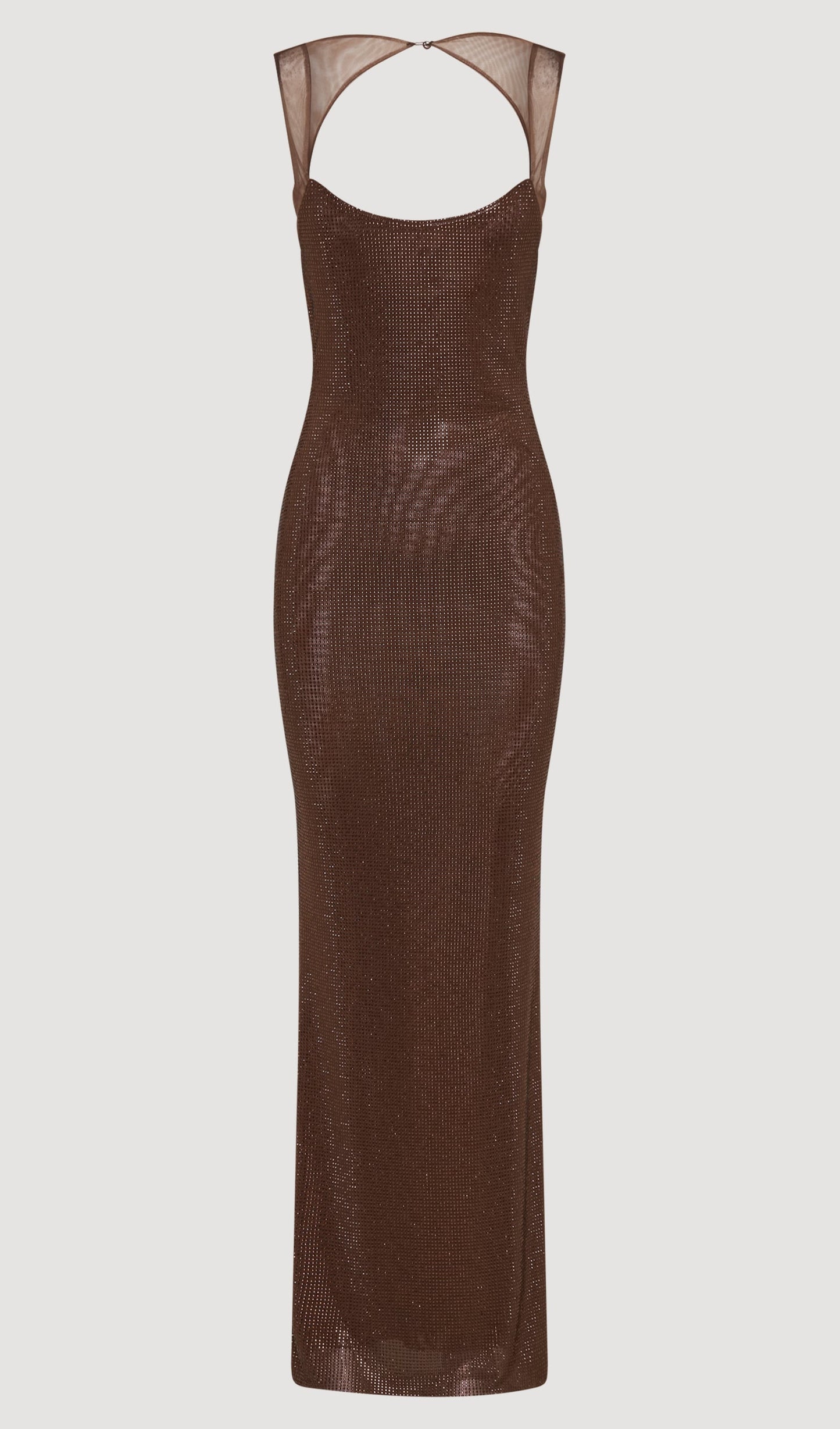 Hot Fix With Mesh Back Maxi Dress