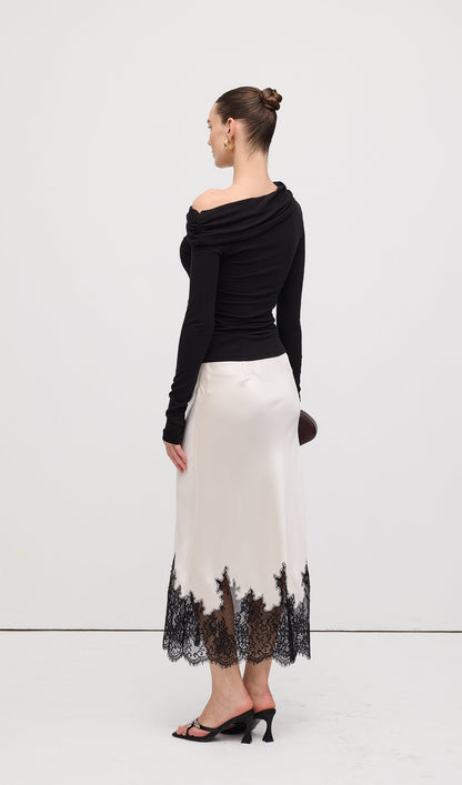 Pleated Off Shoulder Top