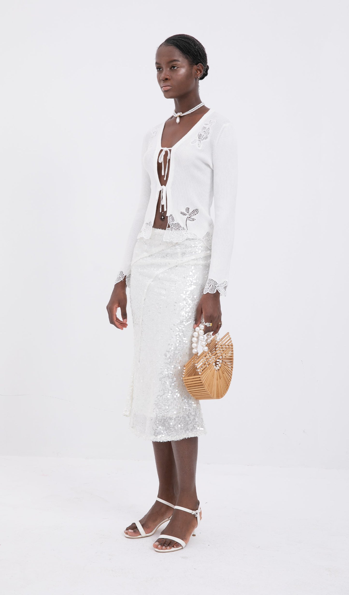 Mermaid Sequined Slim Midi Skirt