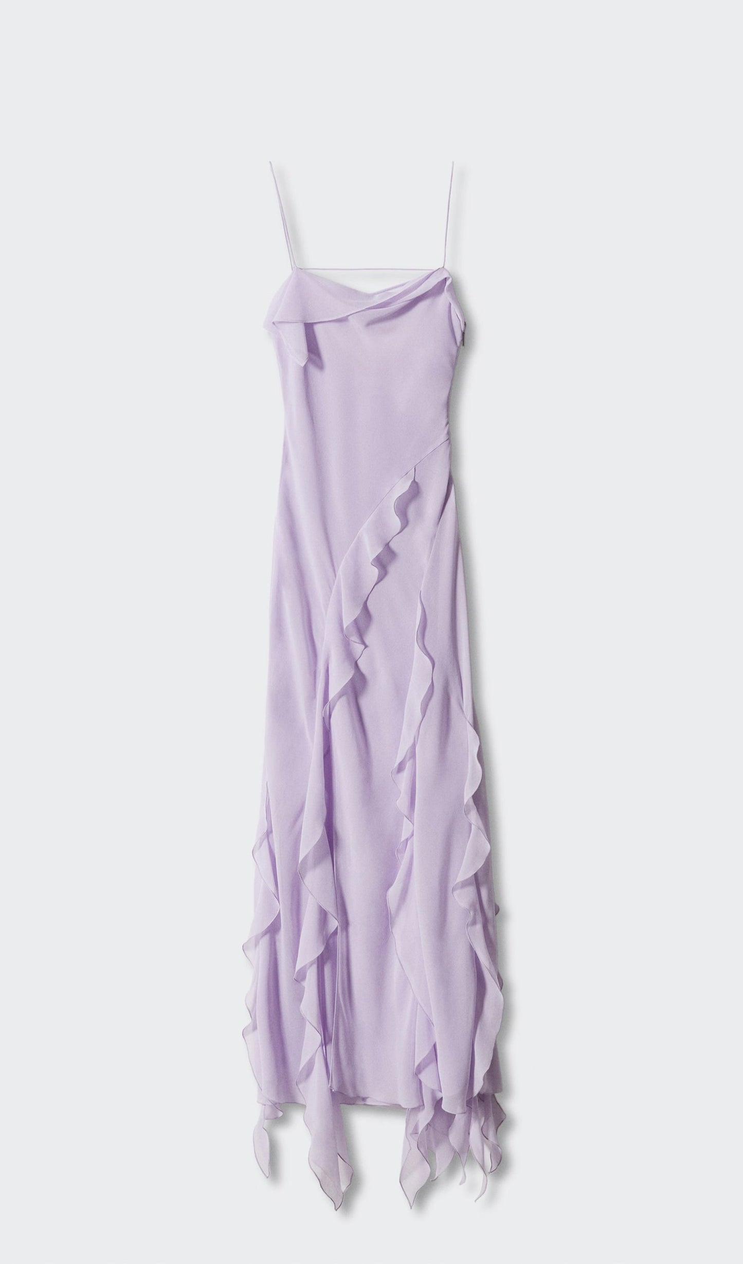 Ruffled Detail Maxi Dress