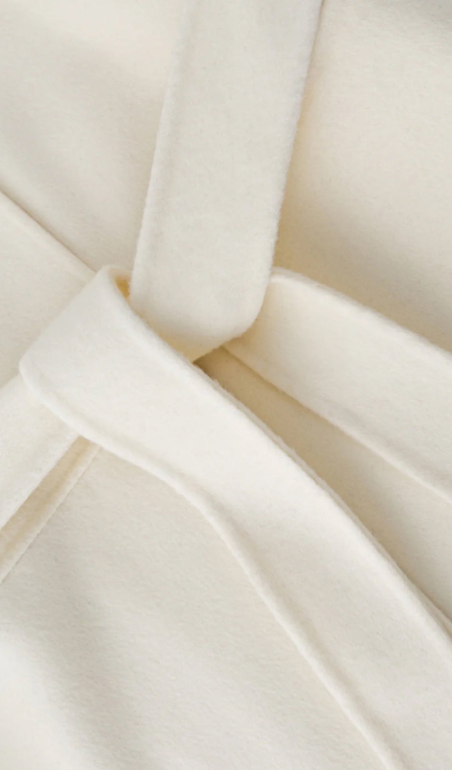 Asymmetrical Woo Cashmere Belted Coat