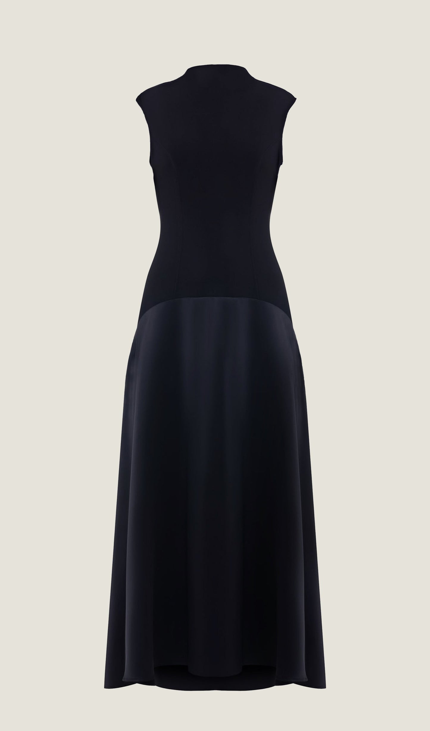 Knitted Satin Sleeveless Maxi Dress
