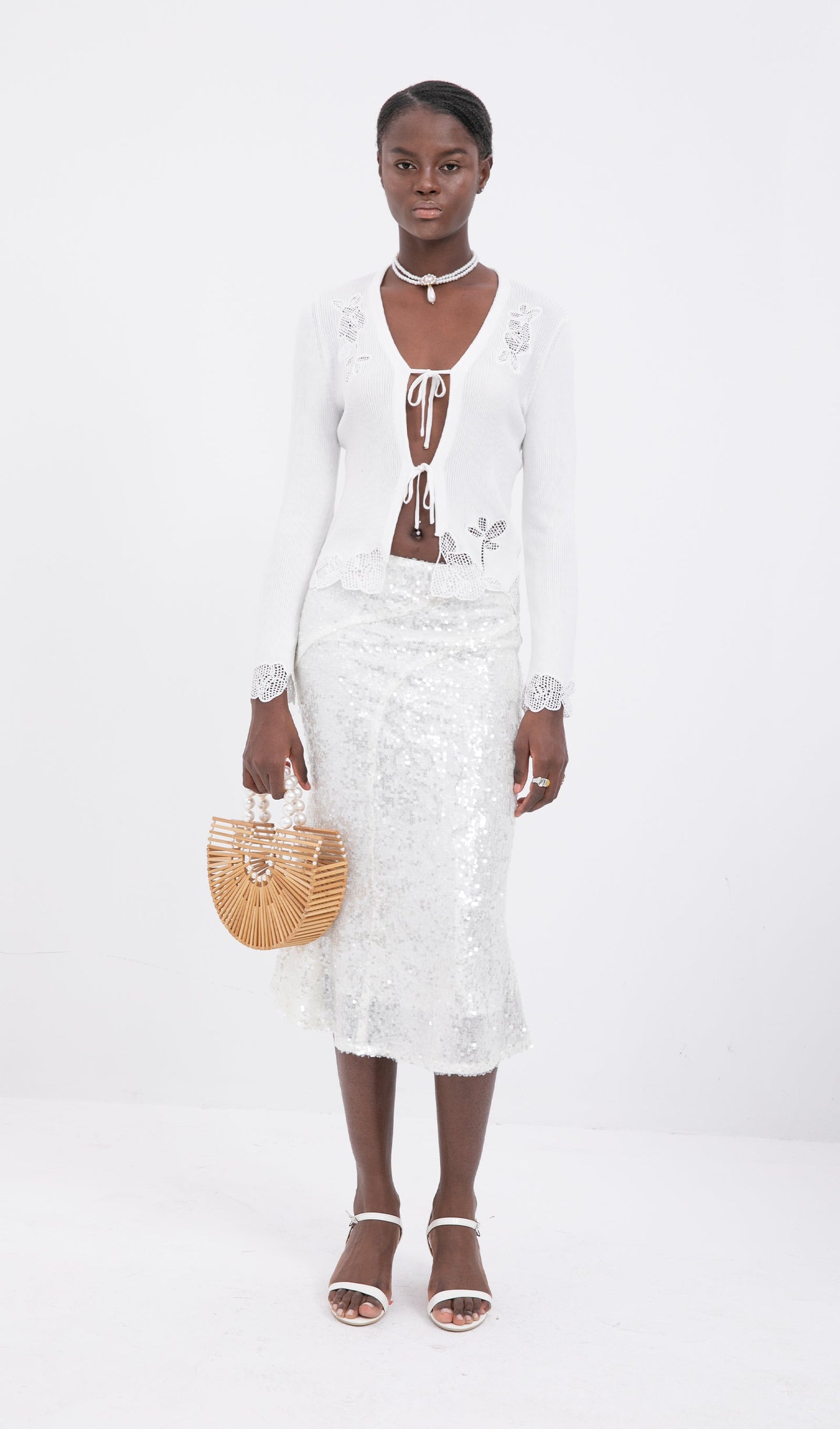 Mermaid Sequined Slim Midi Skirt
