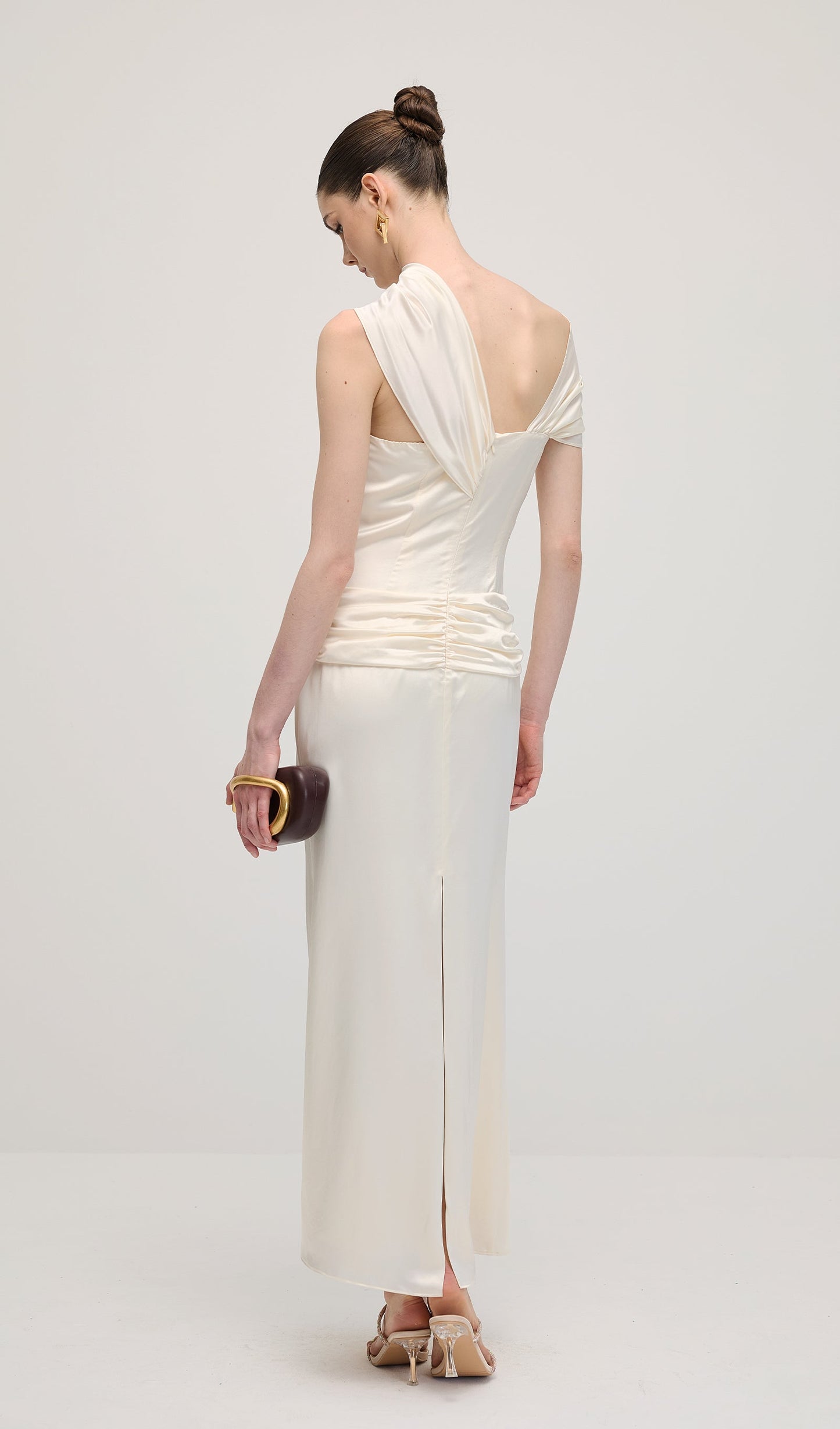 Satin Bodycon Maxi Dress