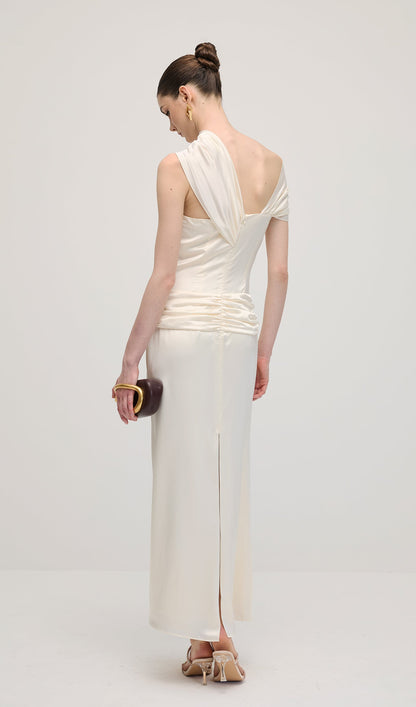 Satin Bodycon Maxi Dress