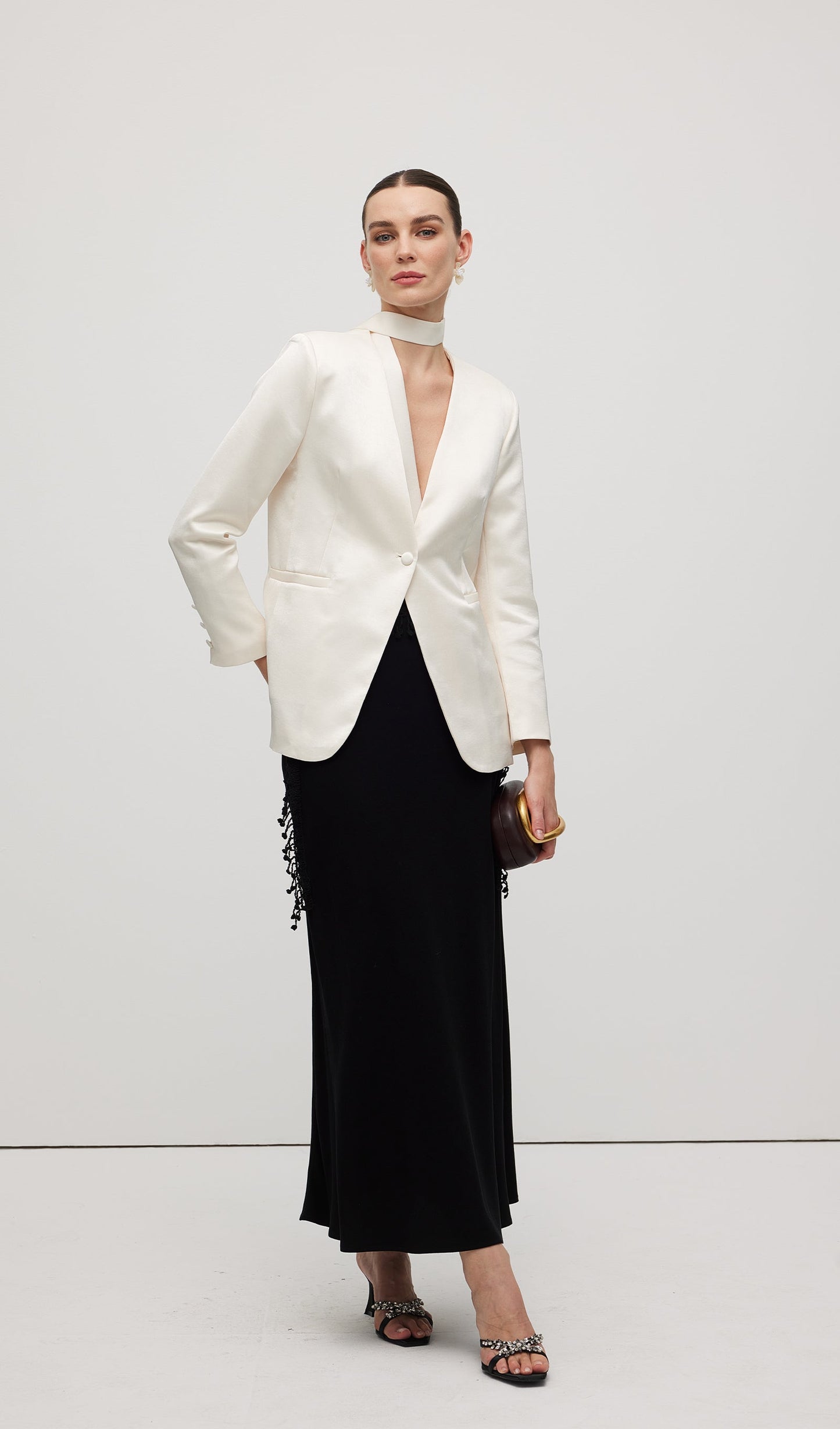 Braided Belted Maxi Skirt