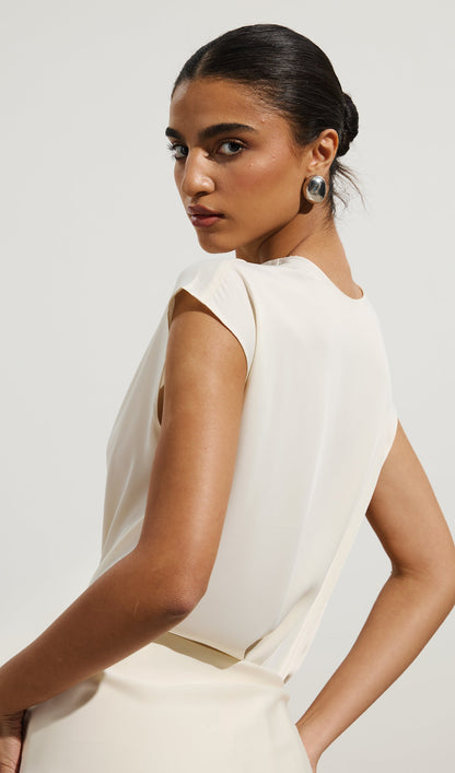 Asymmetrical Dress With Off Shoulder Design