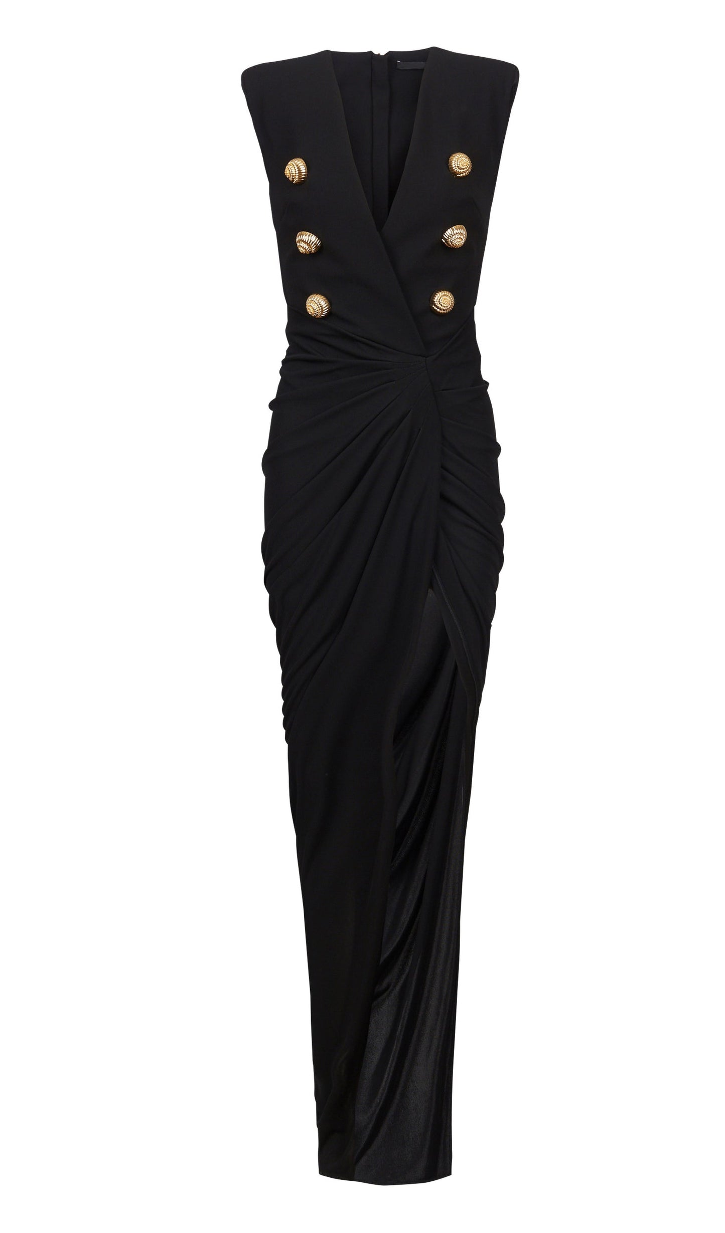 Tailored Crepe Maxi Dress
