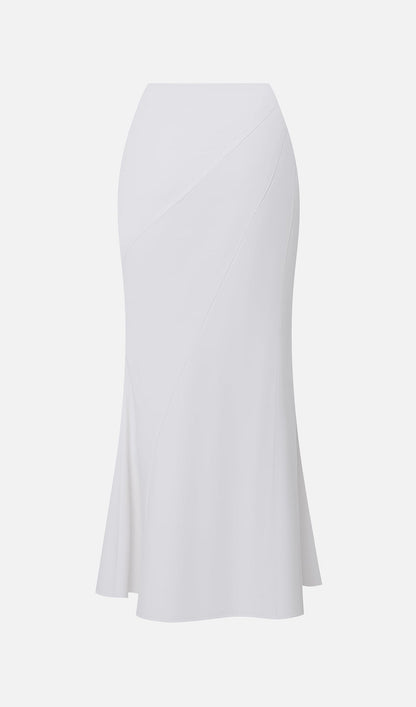 Blouse With Tonal Cape And Flared Maxi Skirt Sets