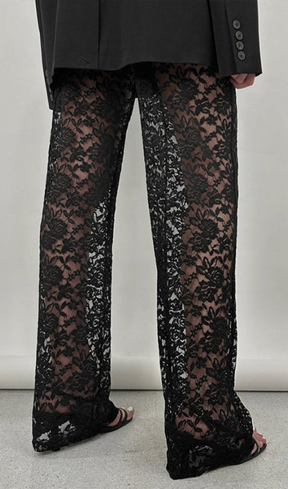 Lace Hollow Out Trousers