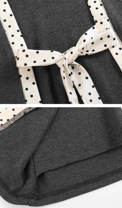Polka Dot Tie Top