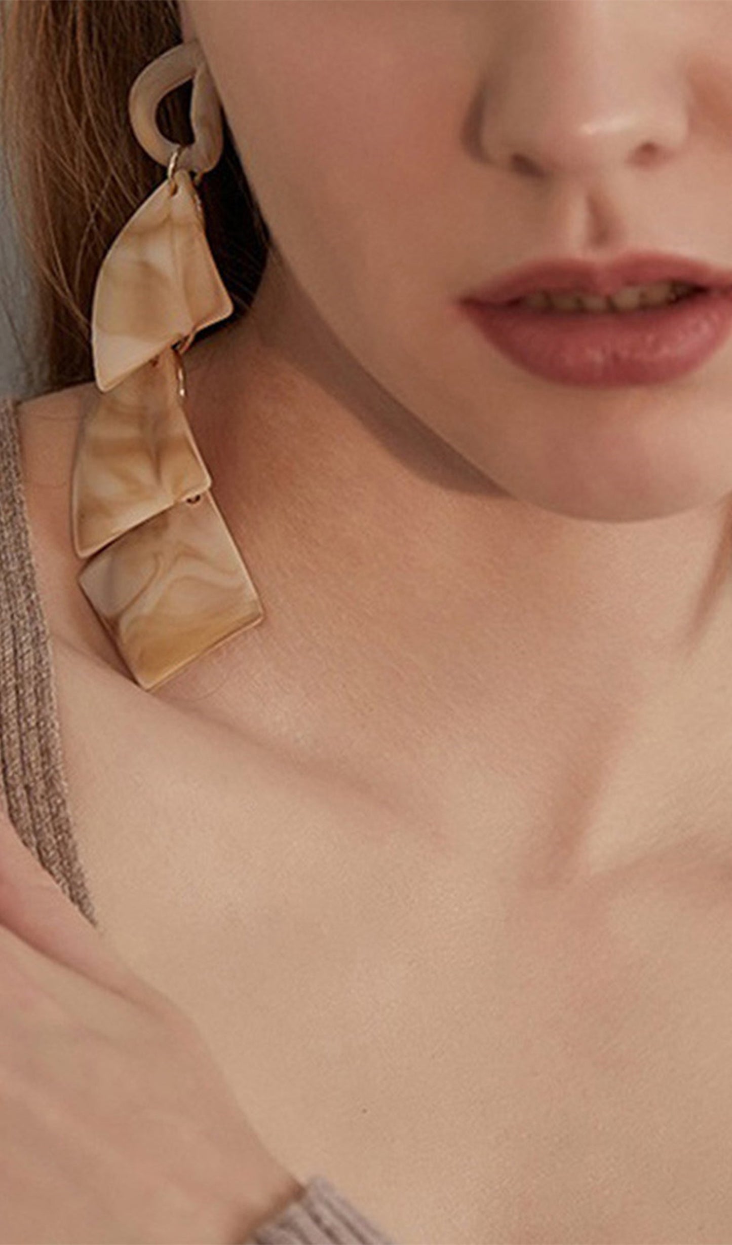 Geometric Dangle Drop Earrings