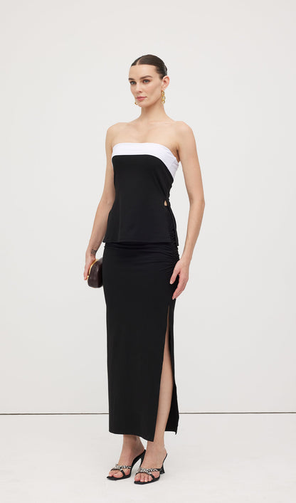 Colourbolck Slim Fit Tube Top