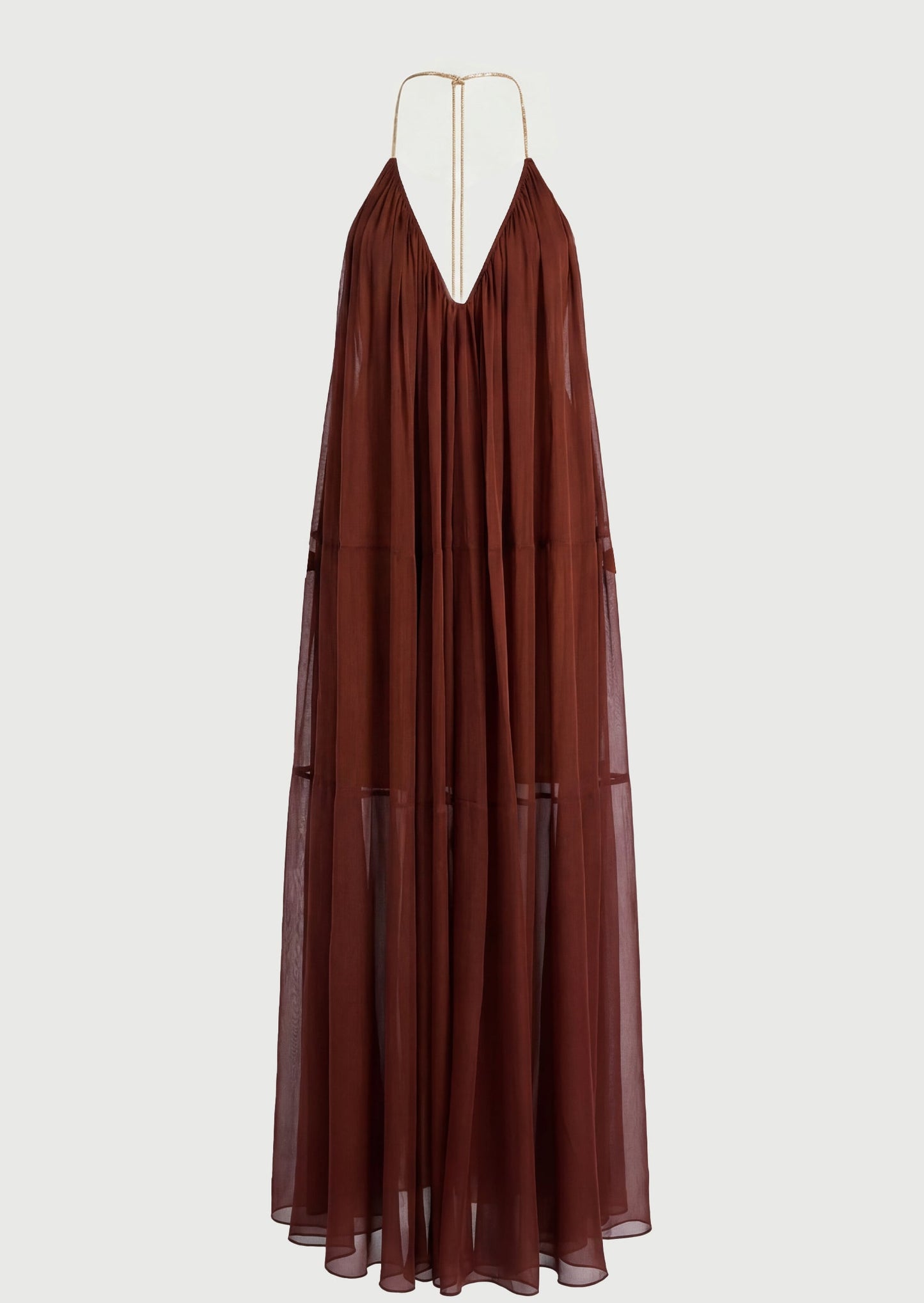 Arlet Halter Chiffon Maxi Dress
