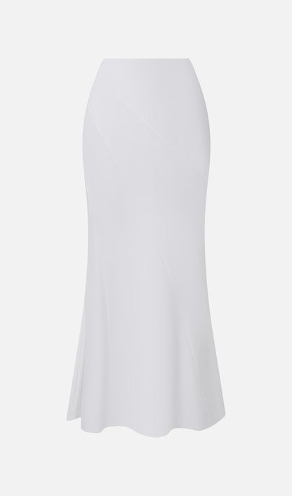 Blouse With Tonal Cape And Flared Maxi Skirt Sets