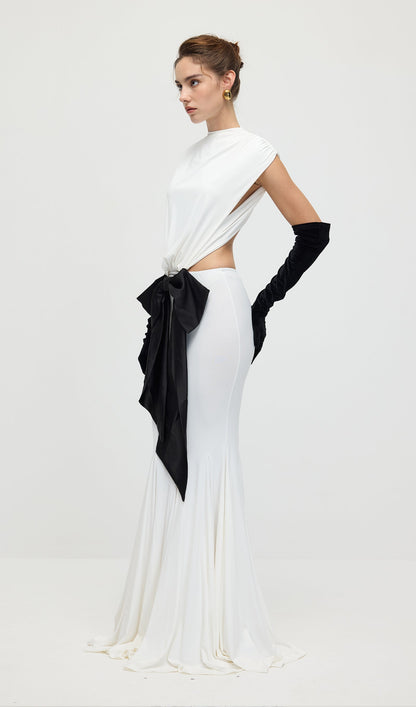 Jersey  Cut Out Detail Maxi Dress