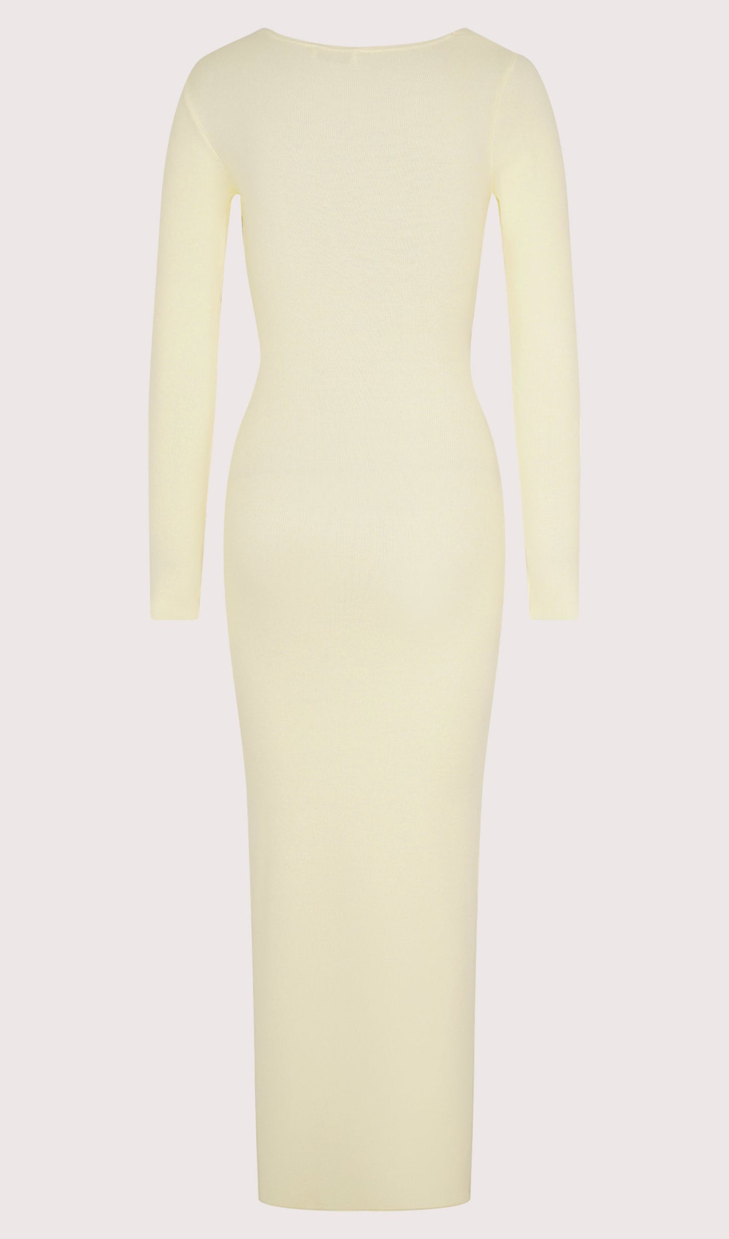 Draped Twist Knit Maxi Dress